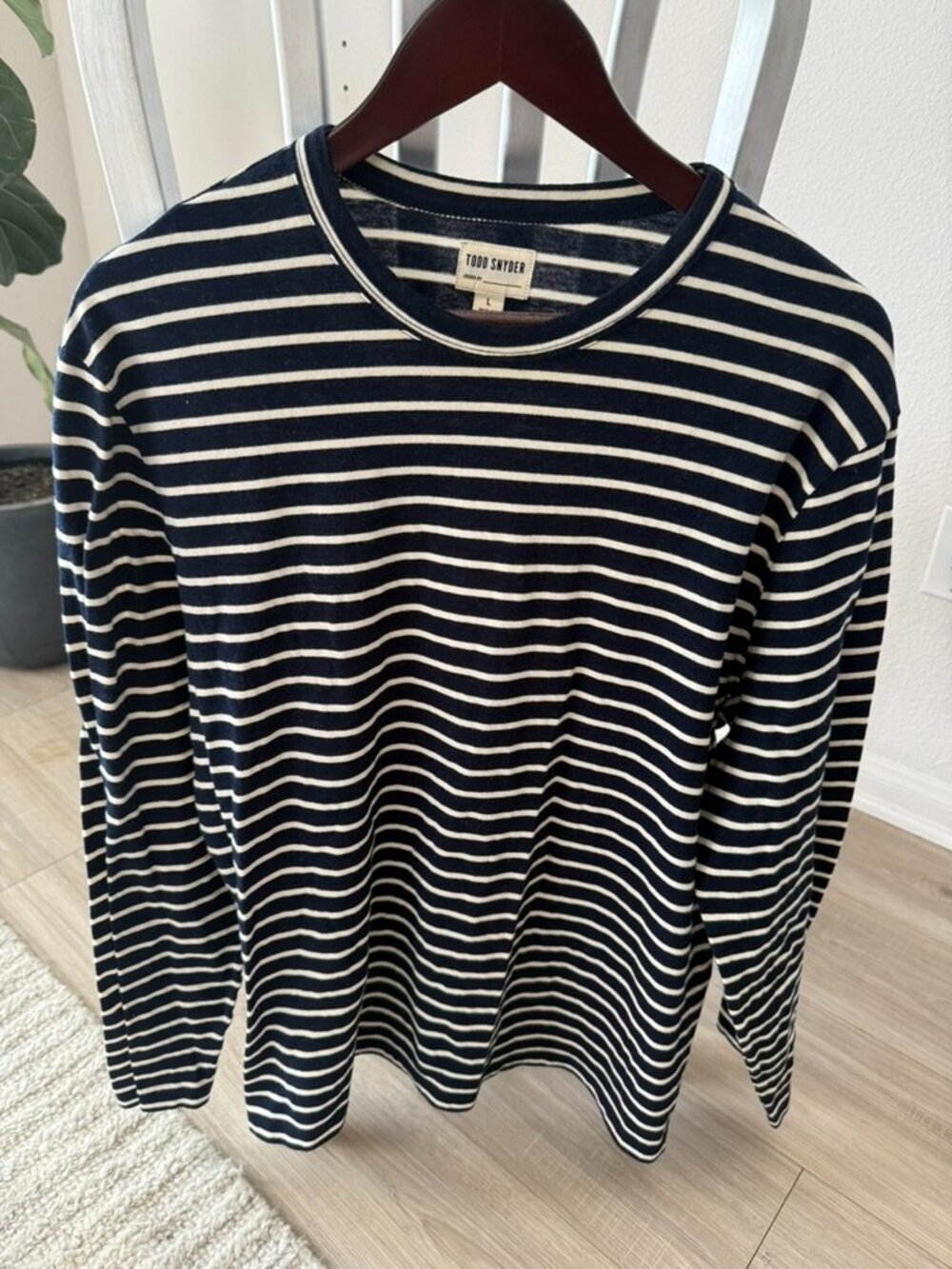 Todd Snyder Japanese Cotton Striped Shirt Large